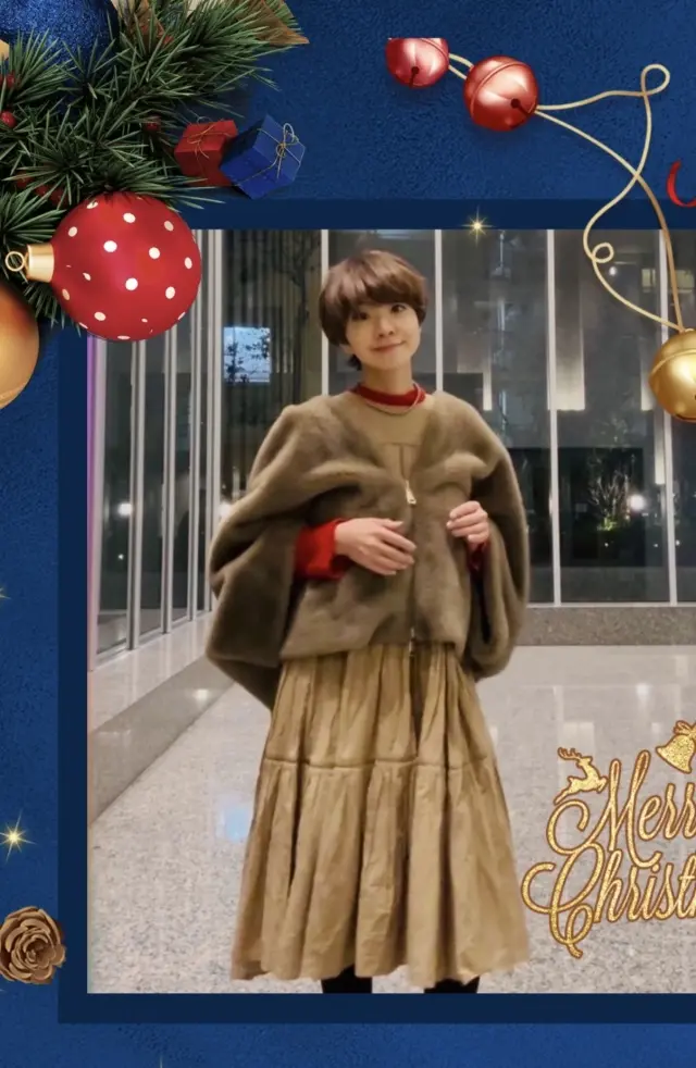 冬は赤ニットで早くもクリスマス気分！_1_1