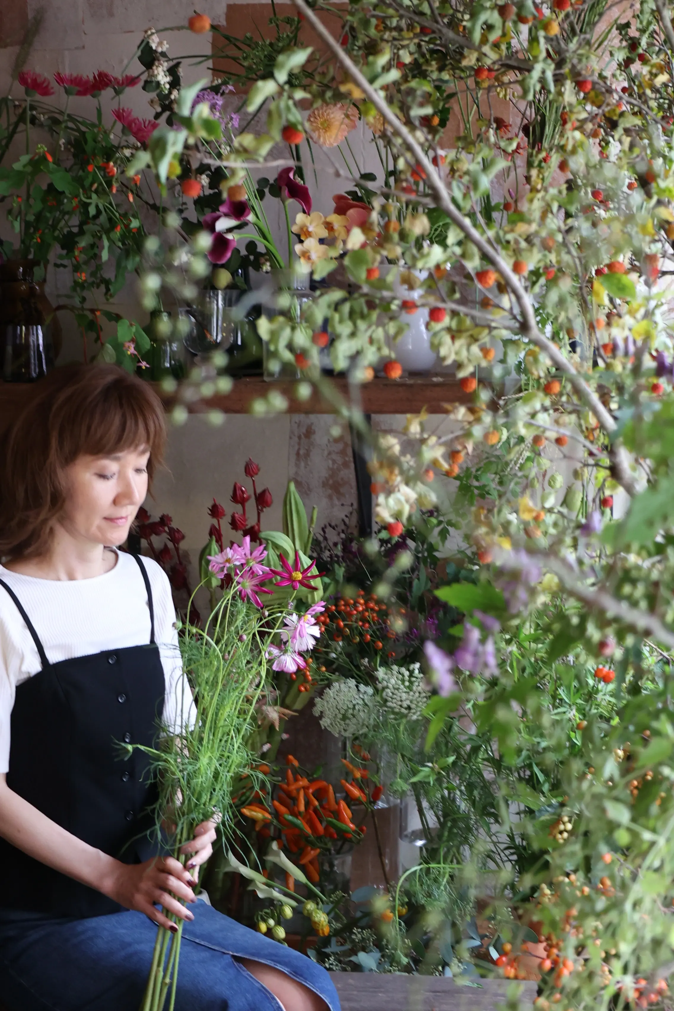 久々の花活♪秋色のお花の中で〝花屋で写真館〟_1_11