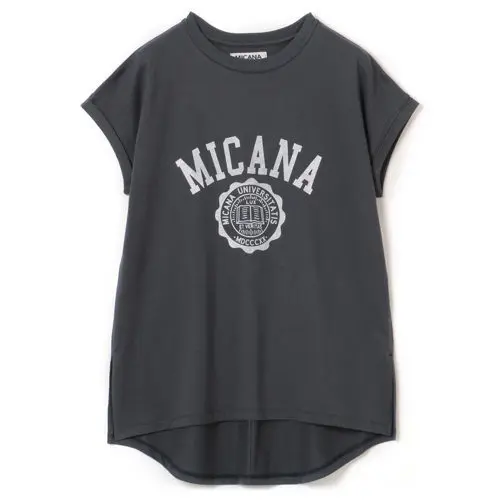 MICANA 【AMERICANA】×【MICA＆DEAL】カレッジロゴTシャツ