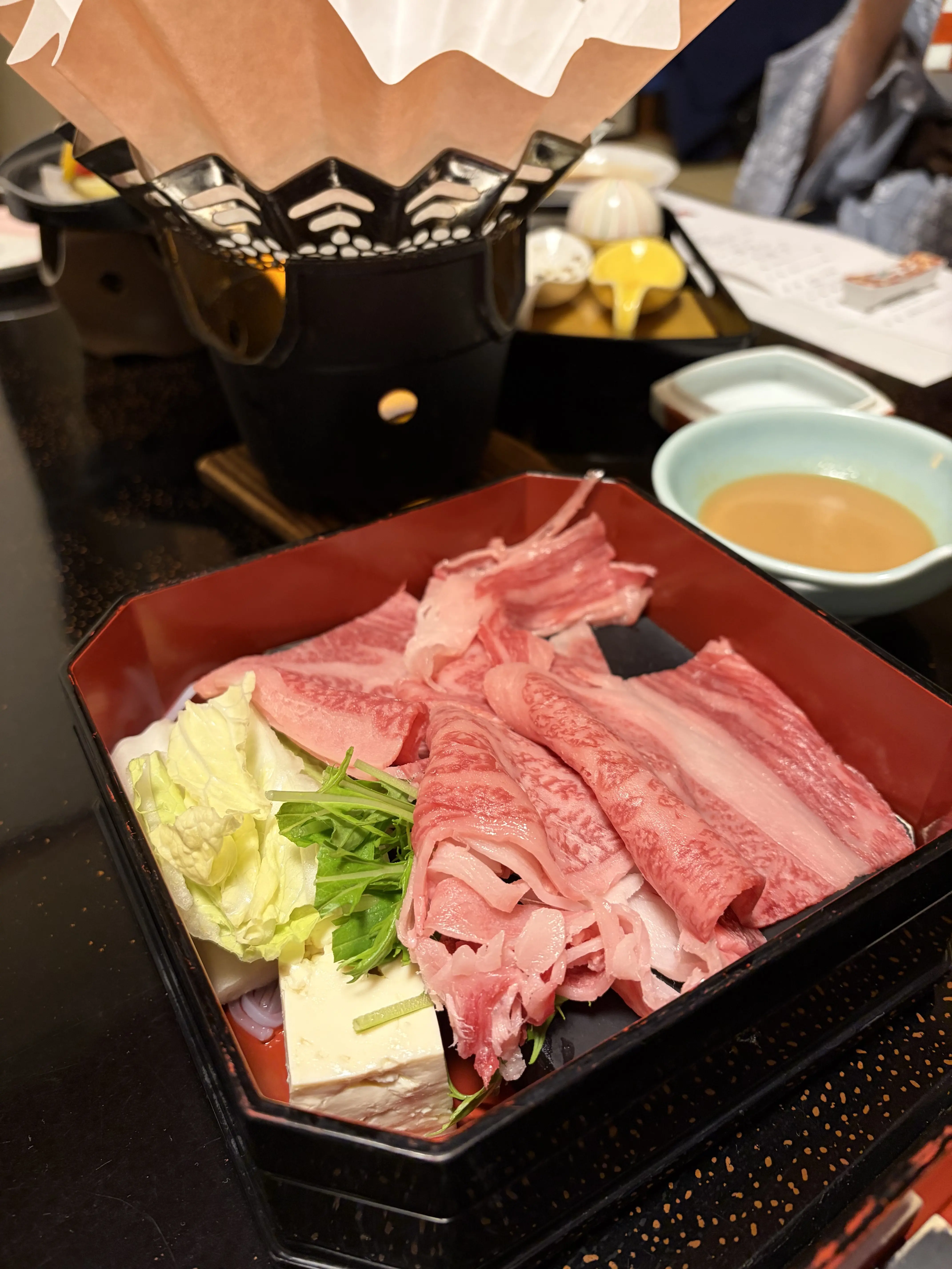 神戸牛のしゃぶしゃぶ