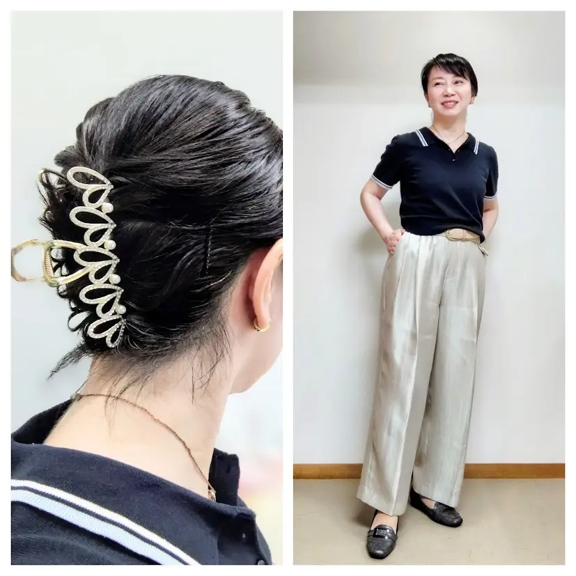 8月前半。アラフィフ秘書お仕事毎日服_1_4