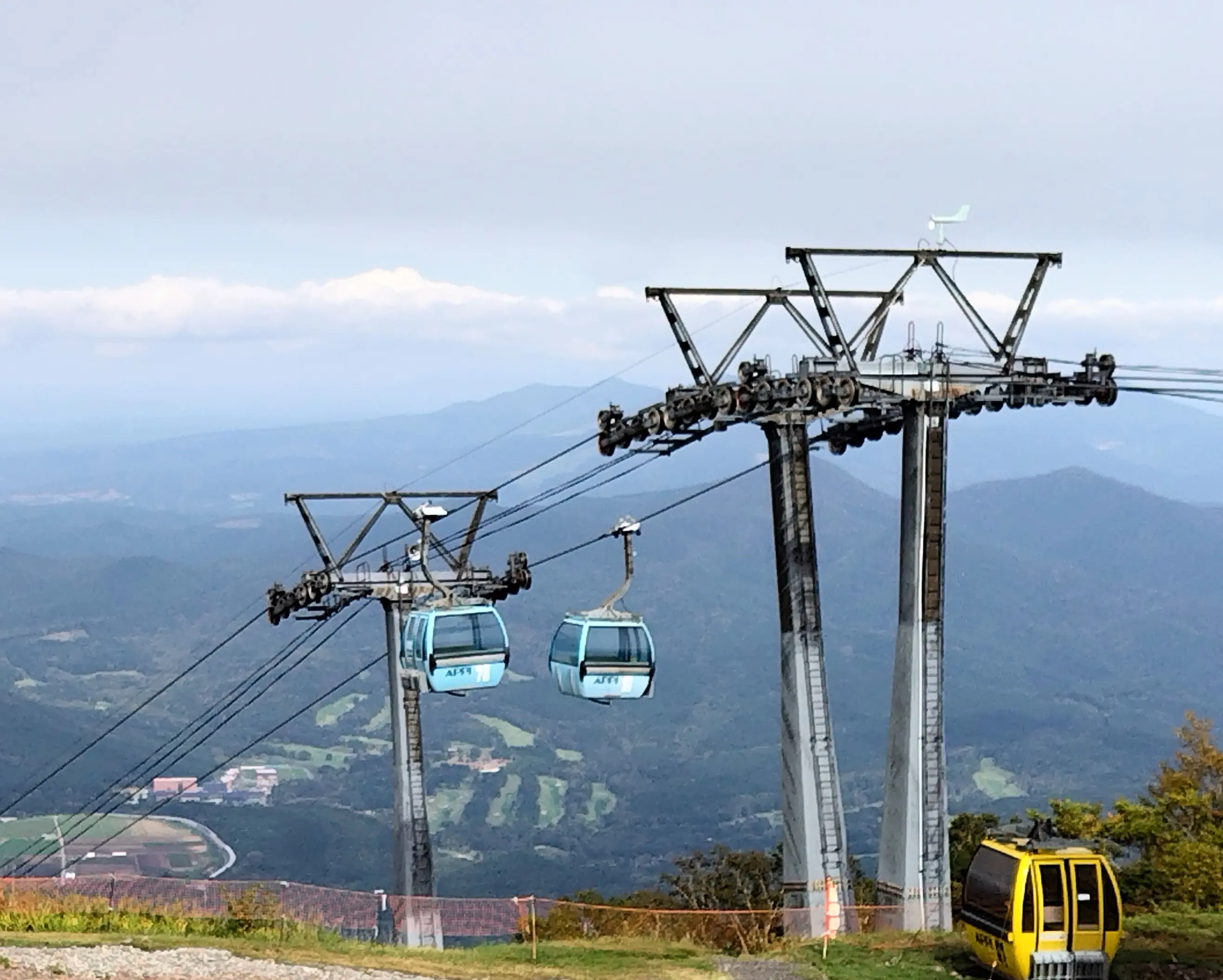 安比高原　山頂からのゴンドラ