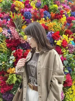 GUのデニムシャツでミッドタウン日比谷のフラワーイベントへ🌸_1_10