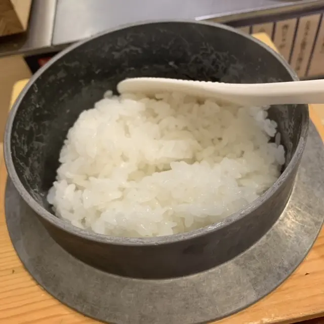 マイスターが厳選したお米で炊き上げました