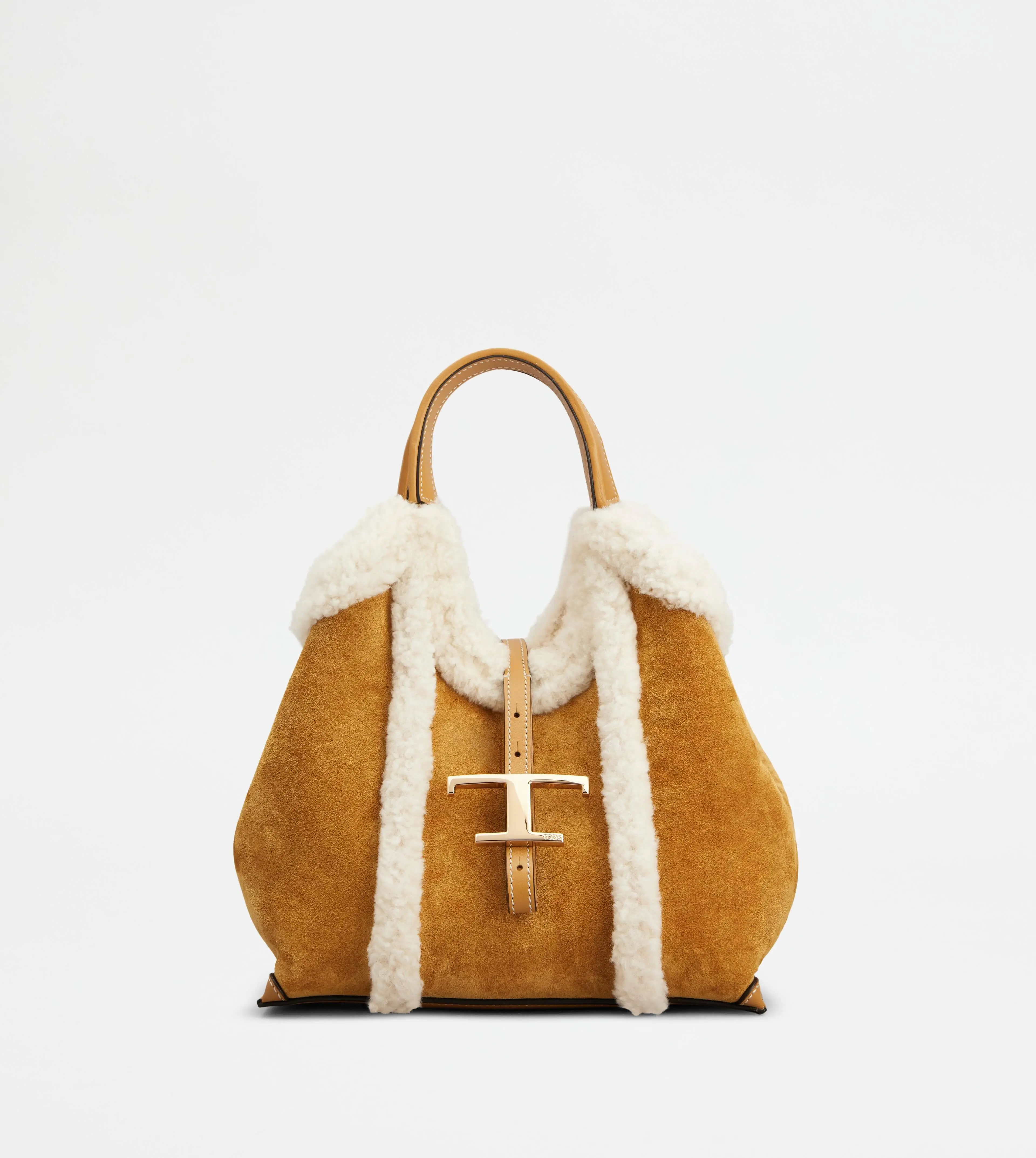 トッズ　Tタイムレス スエード ショッピングバッグ ミニ