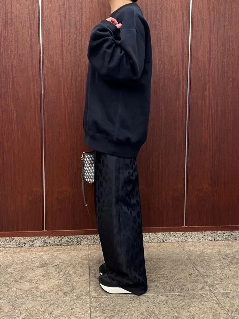着回しがきく冬の柄パンツをスタッフの私服にコーディネートしてみました♪ 「E by eclat ・レオパードジャカードパンツ」【50代ファッション】_1_13