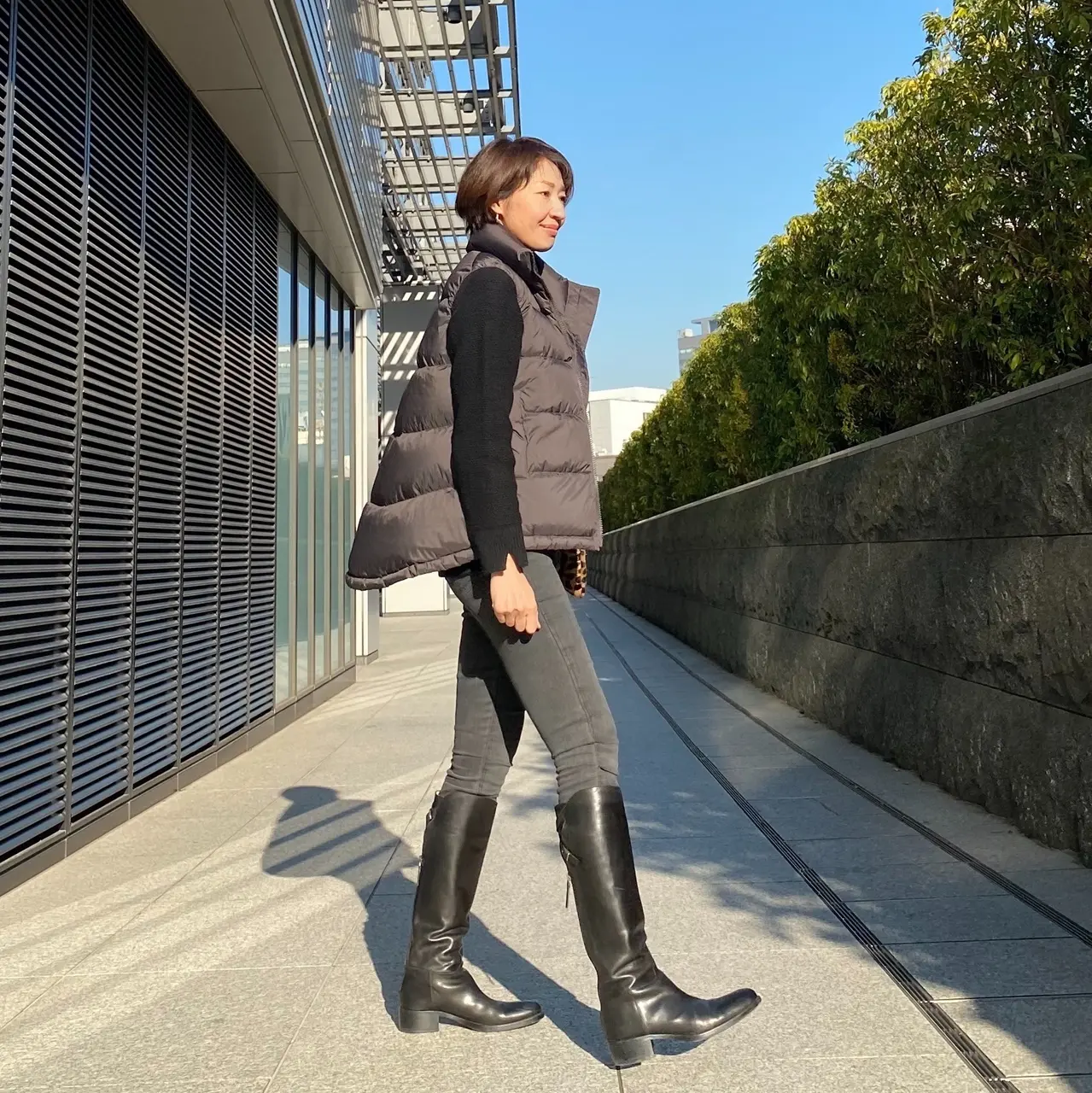 プラスジェ ユニクロ UNIQLO +J ダウンボリュームベスト L NAVY