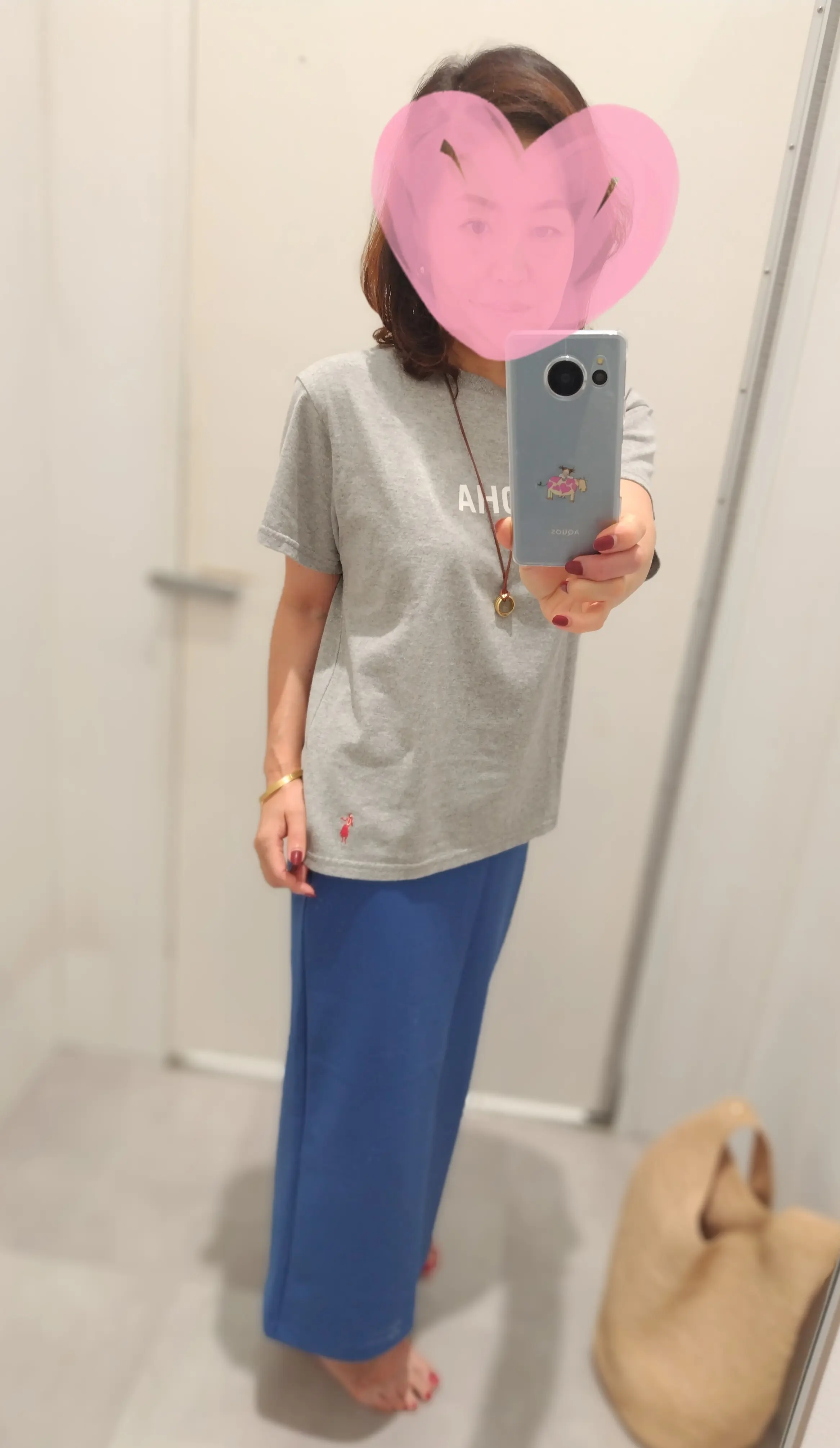 UNIQLO　クレープジャージーナロースカート　SUNSHINE+CLOUD