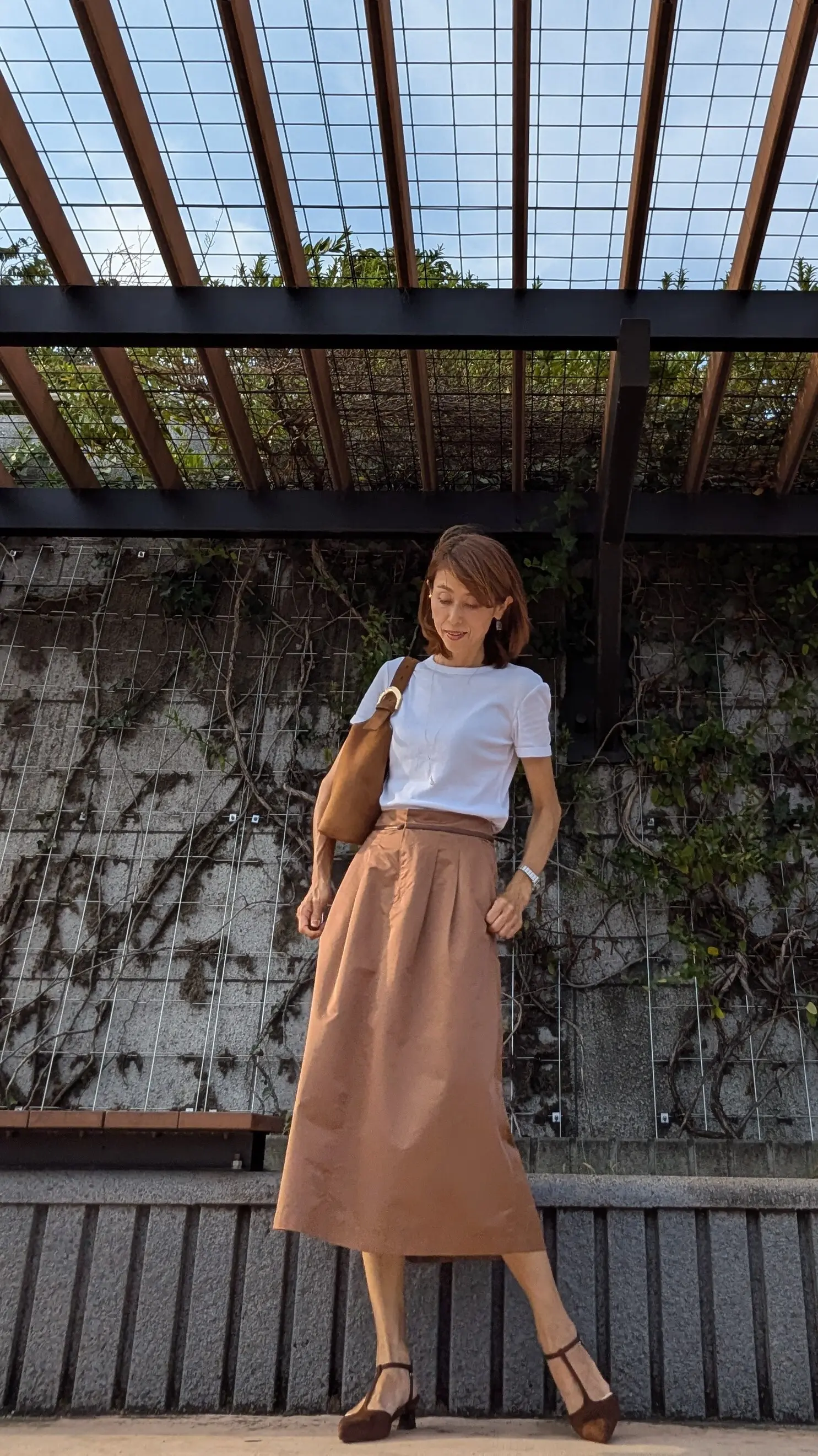 秋仕様のTシャツコーデ　ZARA　H＆M