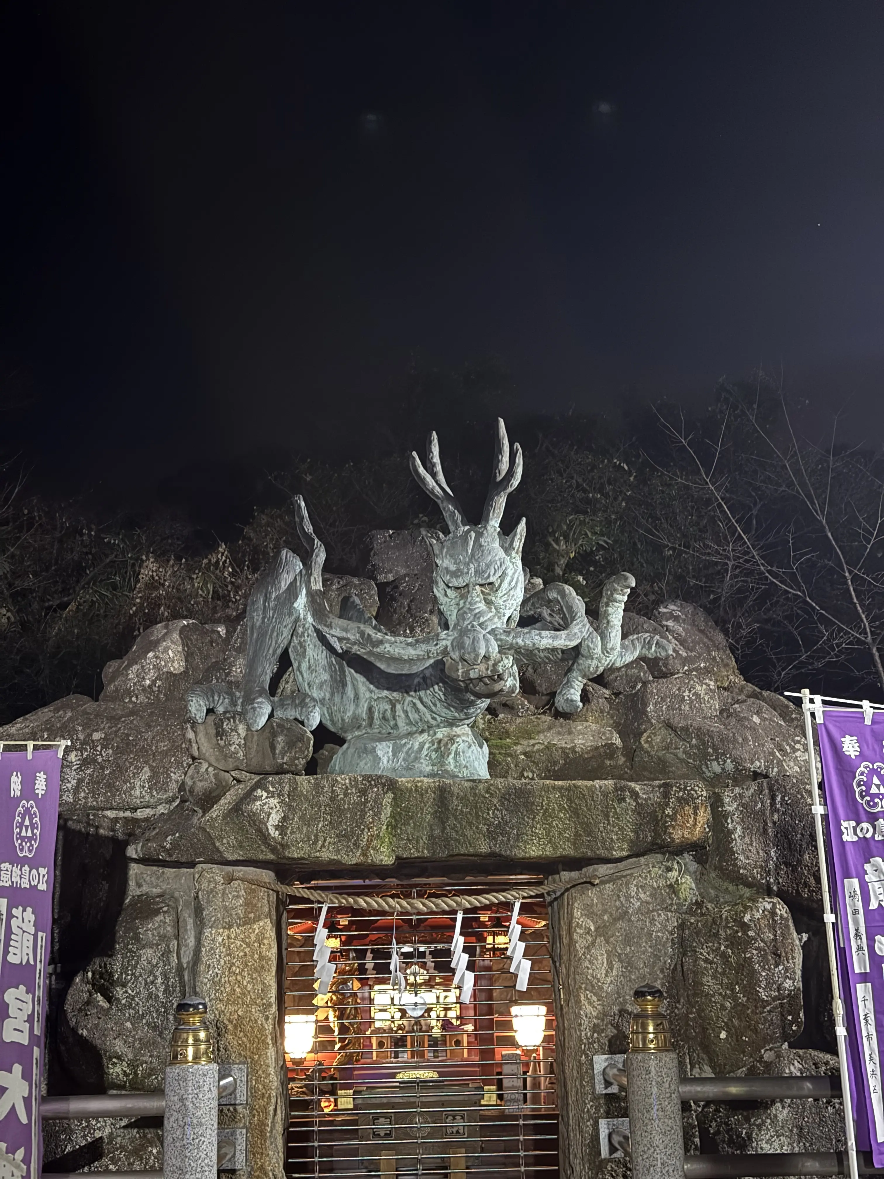 幻想的な夜の江の島、パワースポット巡りで運気を上げる！@江島神社_1_13