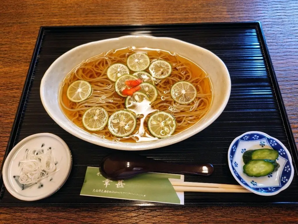 幸甚／すだち蕎麦