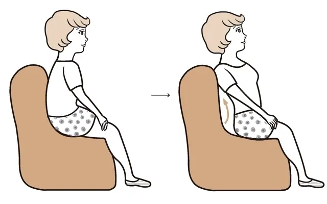 ソファでくつろぐときには、ときどき腰をスライド！