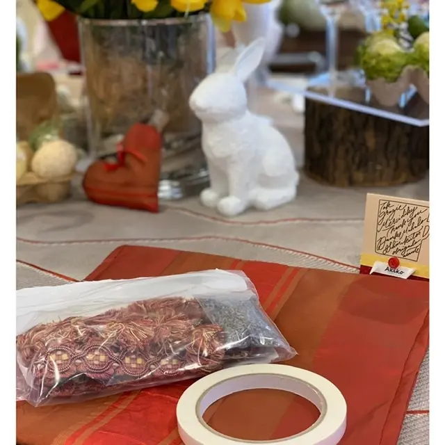Easter table styling LessonにZARAのcolor pantsで行って来ました_1_3-1