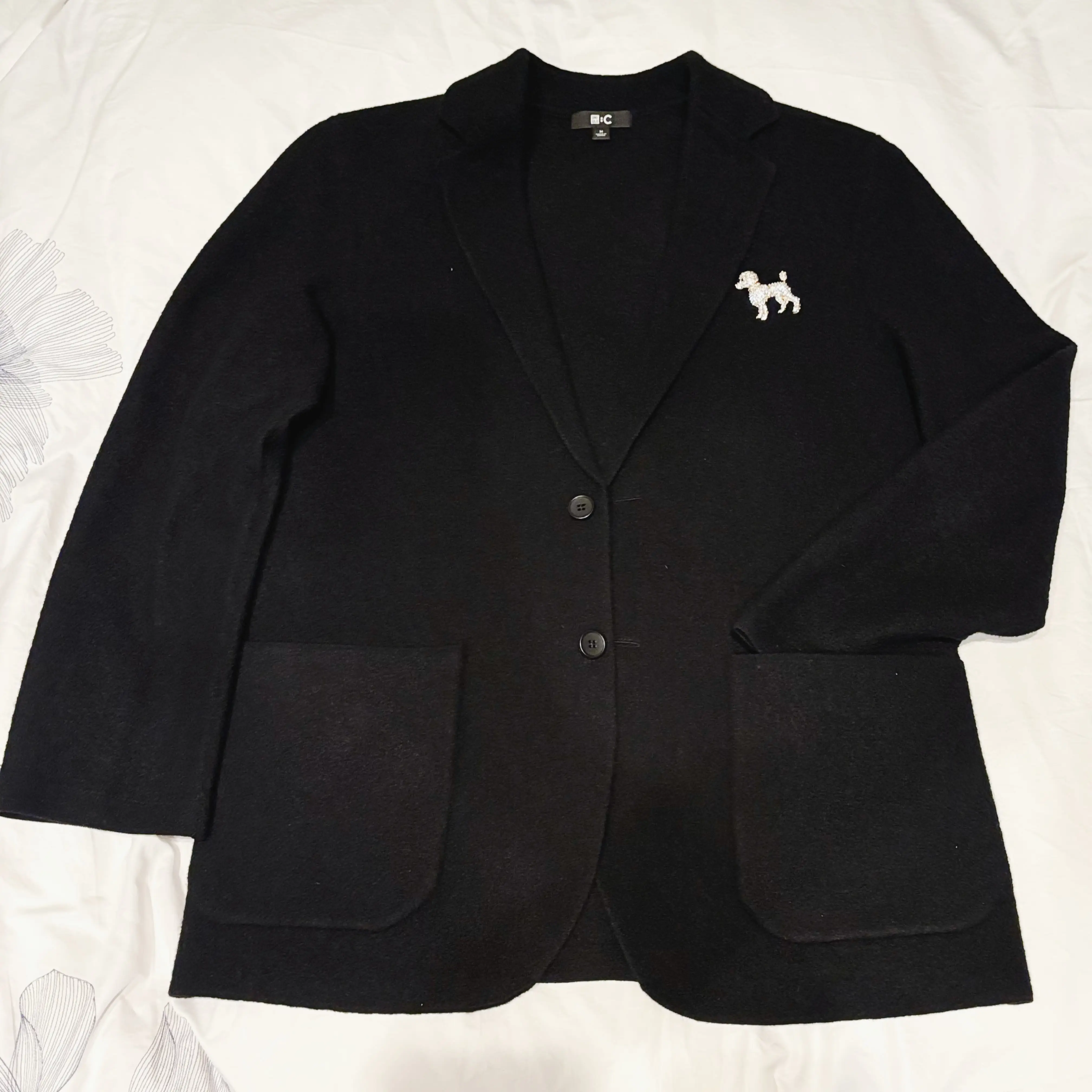 UNIQLO:C ニットジャケット ブラック メンズ ユニクロ 秋