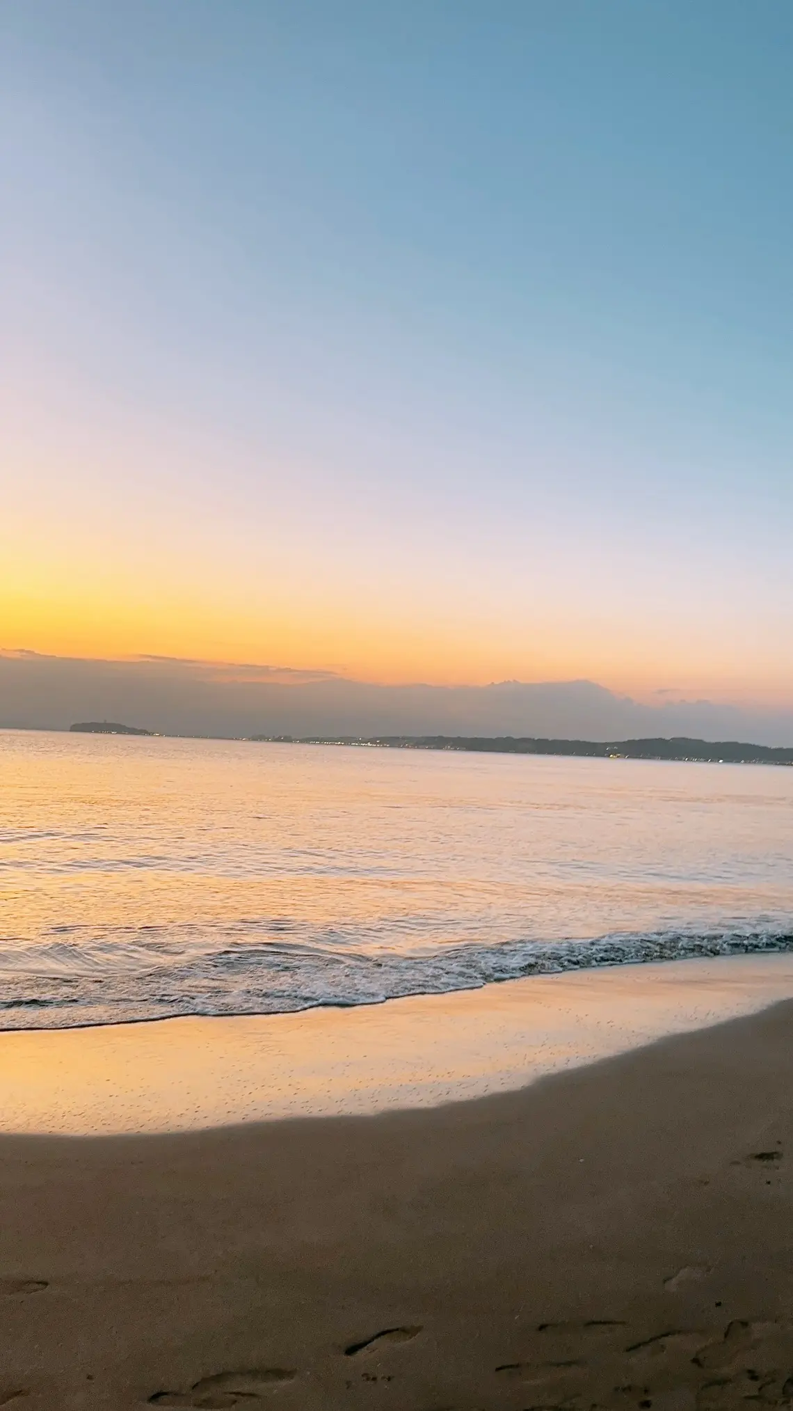 葉山の夕日