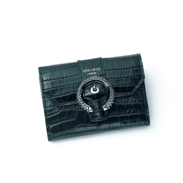 「ジミー チュウ」から ビジューつき『マデリン』 コレクションの 新作ミニ財布