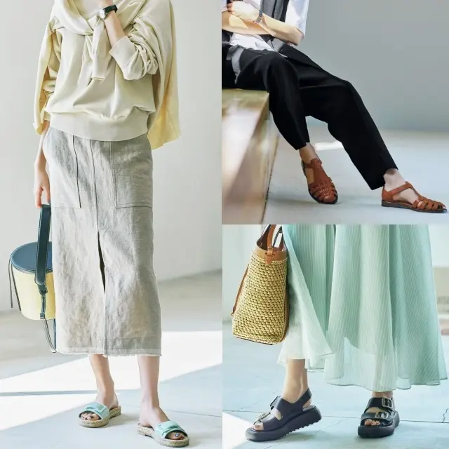 カジュアルコーデにピッタリ【Loius Vuitton】フラットサンダル カジュアルコーデにピッタリ【Loius Vuitton】フラットサンダル