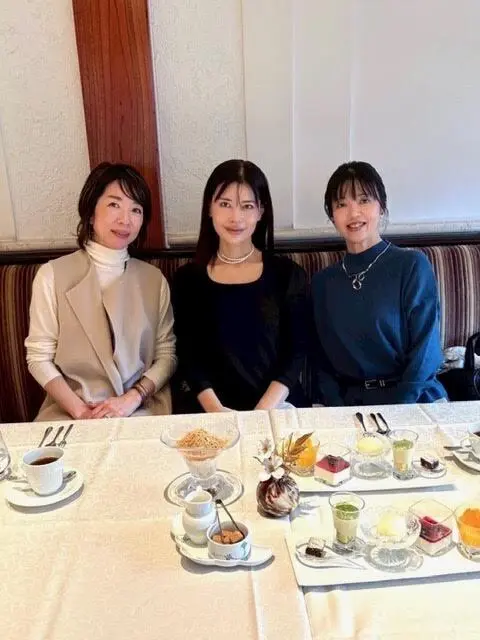 うかいグリルランチで記念写真