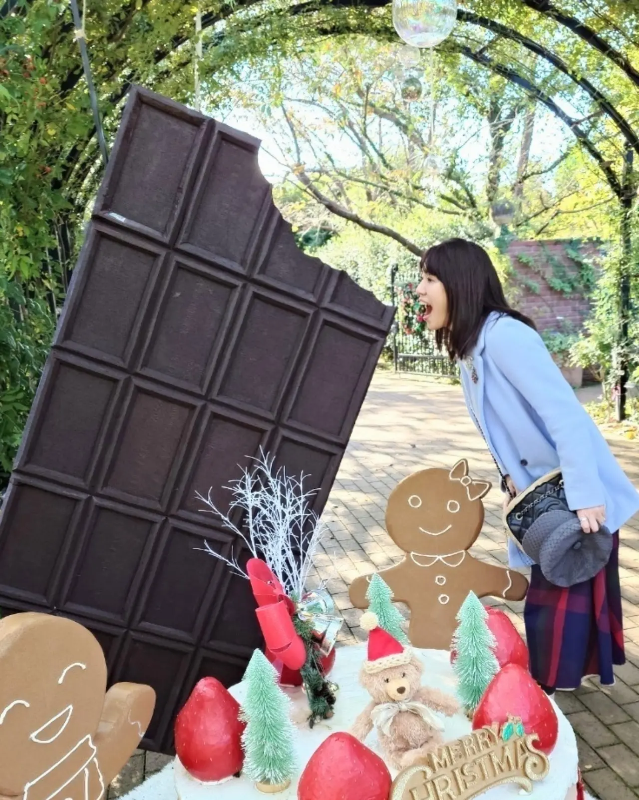 横浜イングリッシュガーデンのクリスマス・ディスプレイ