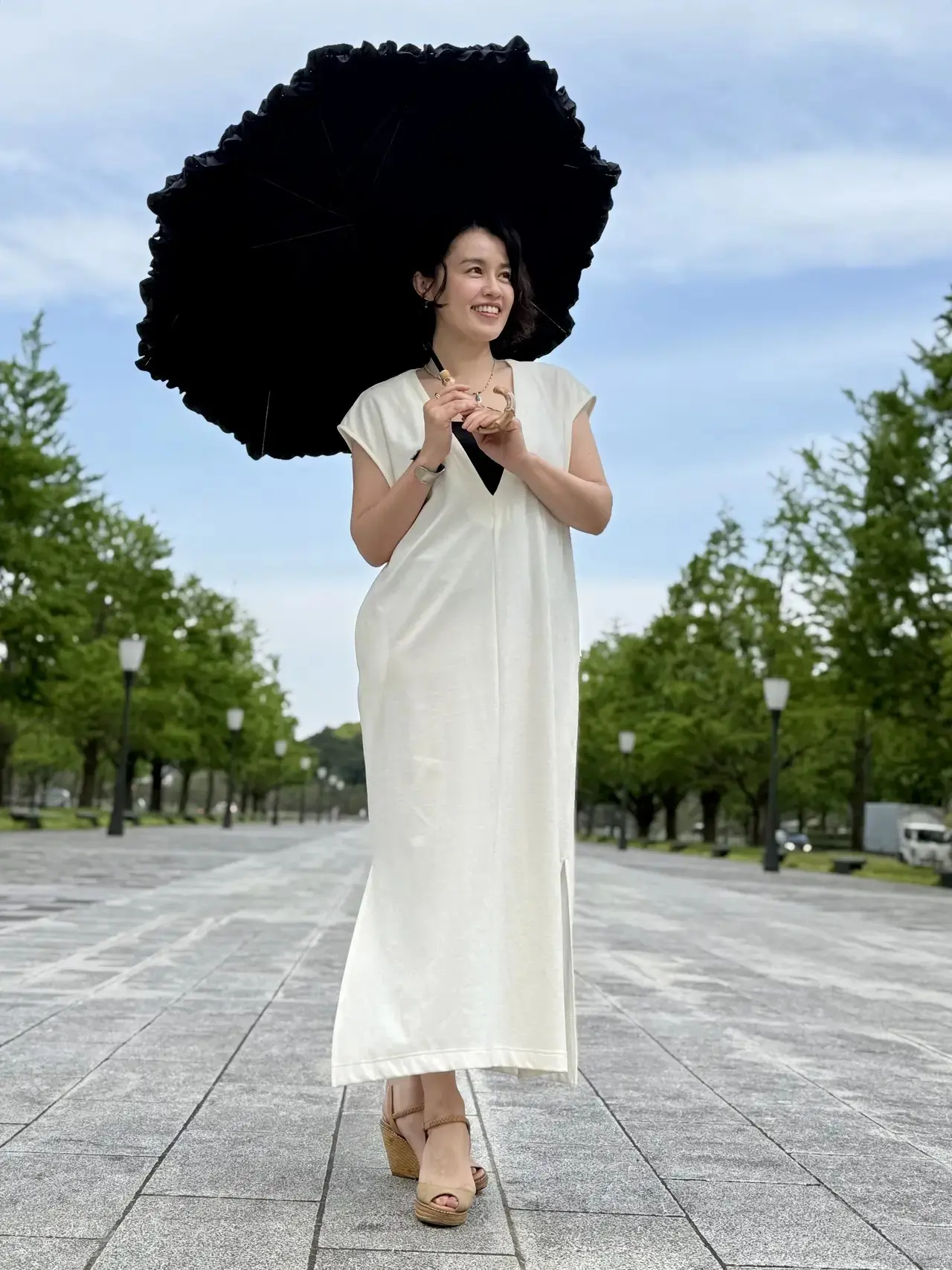 【50代「ユニクロ・GU」コーデ】過酷な夏を快適に！猛暑のおしゃれに役立つインナーやTシャツが大活躍_1_5