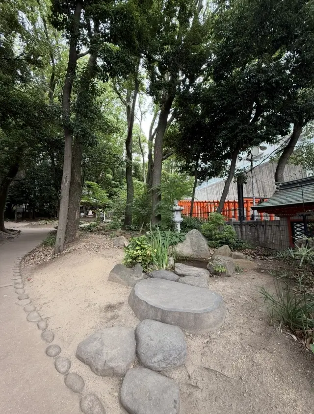 緑に染まる生田の森と赤に染まる生田神社。_1_4