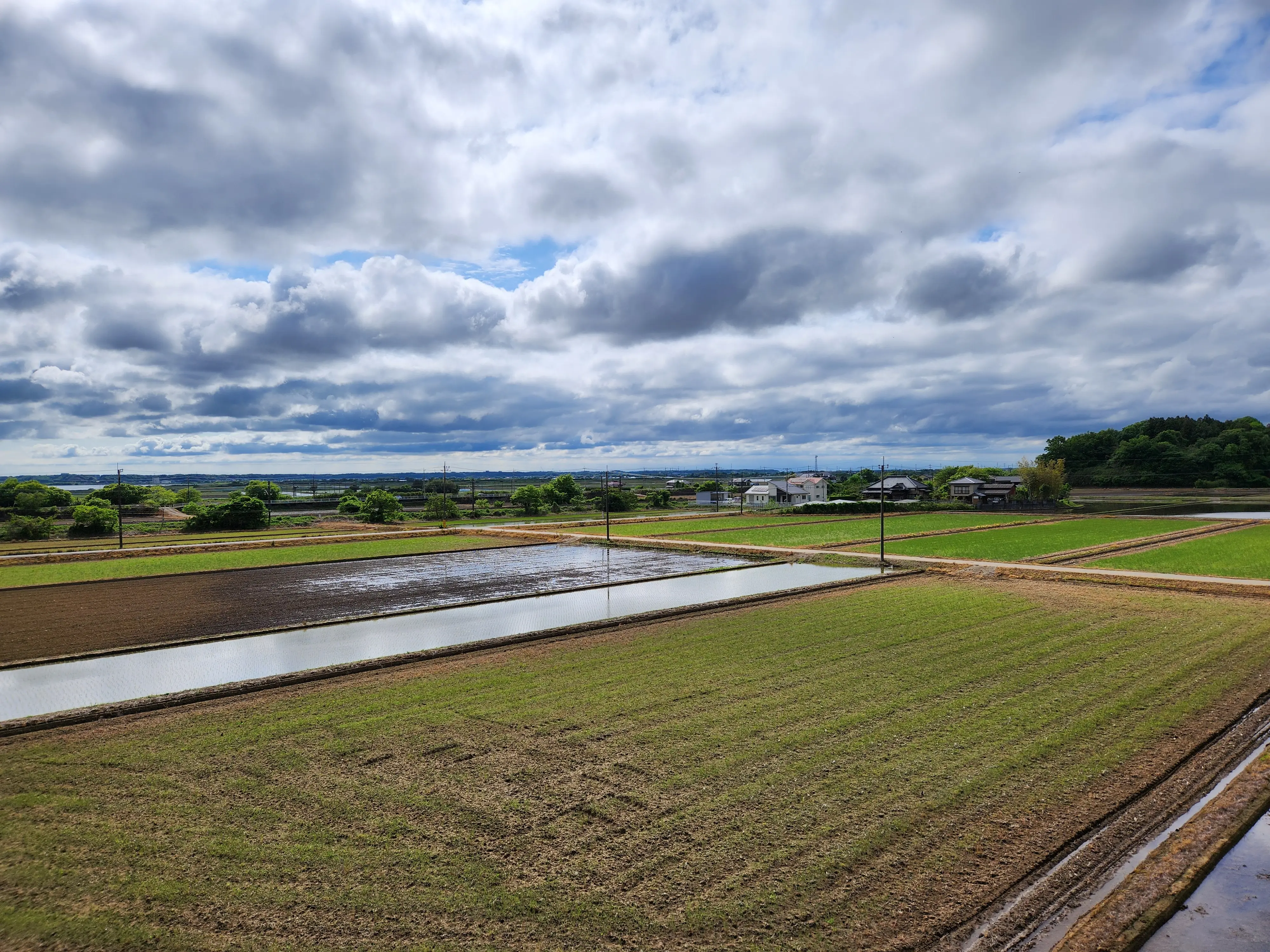 田園風景を見ながらのんびり入浴。