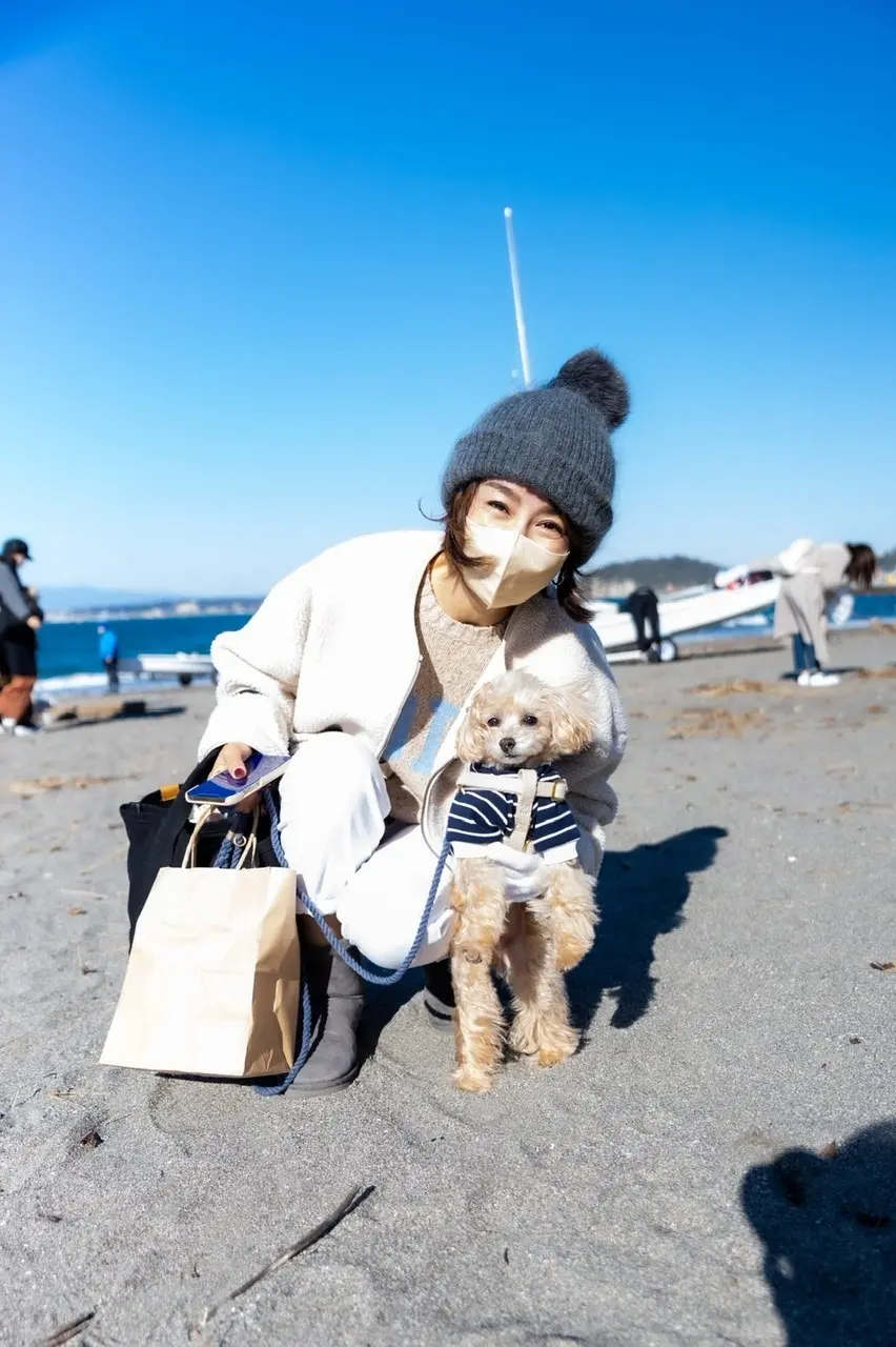 愛犬ミルクと今年最後のビーチクリーン活動の日_1_1
