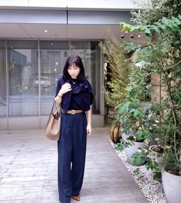 季節の変わり目に♪【気温別】アンサンブルニットの快適コーデ4選_1_7