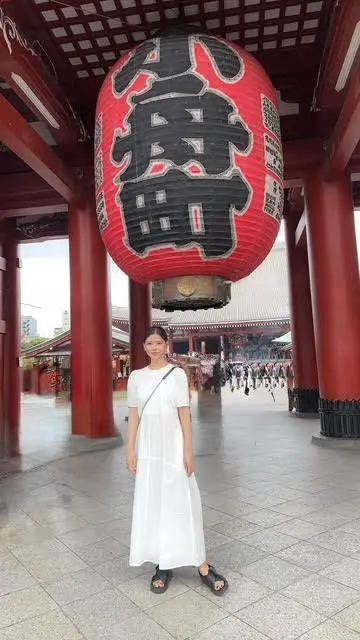 浅草寺にて