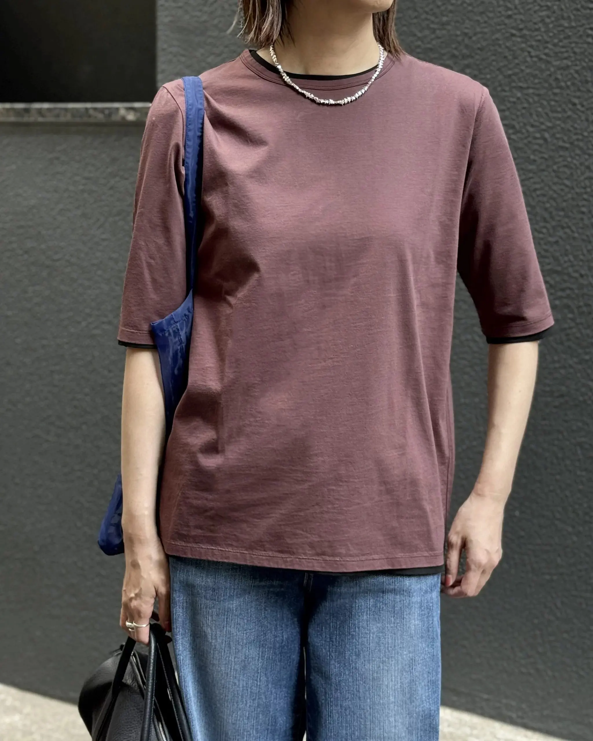 ＼細見え・洒落見えがかなう／大人のための五分袖パックTシャツを解説！ 【50代ファッション・E by eclat】_1_1