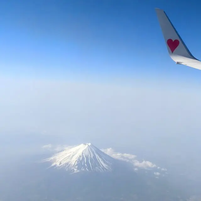 福岡　飛行機　富士山　スカイマーク