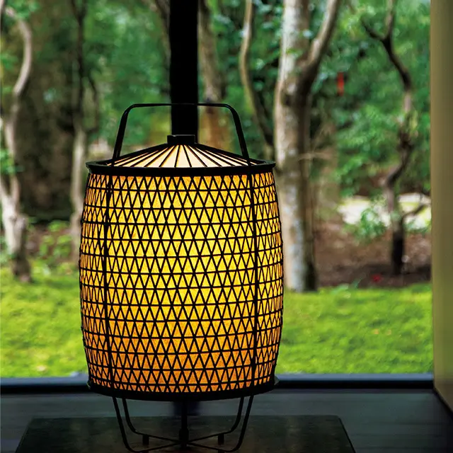 すべての照明や家具はアマン京都オリジナルの特注品