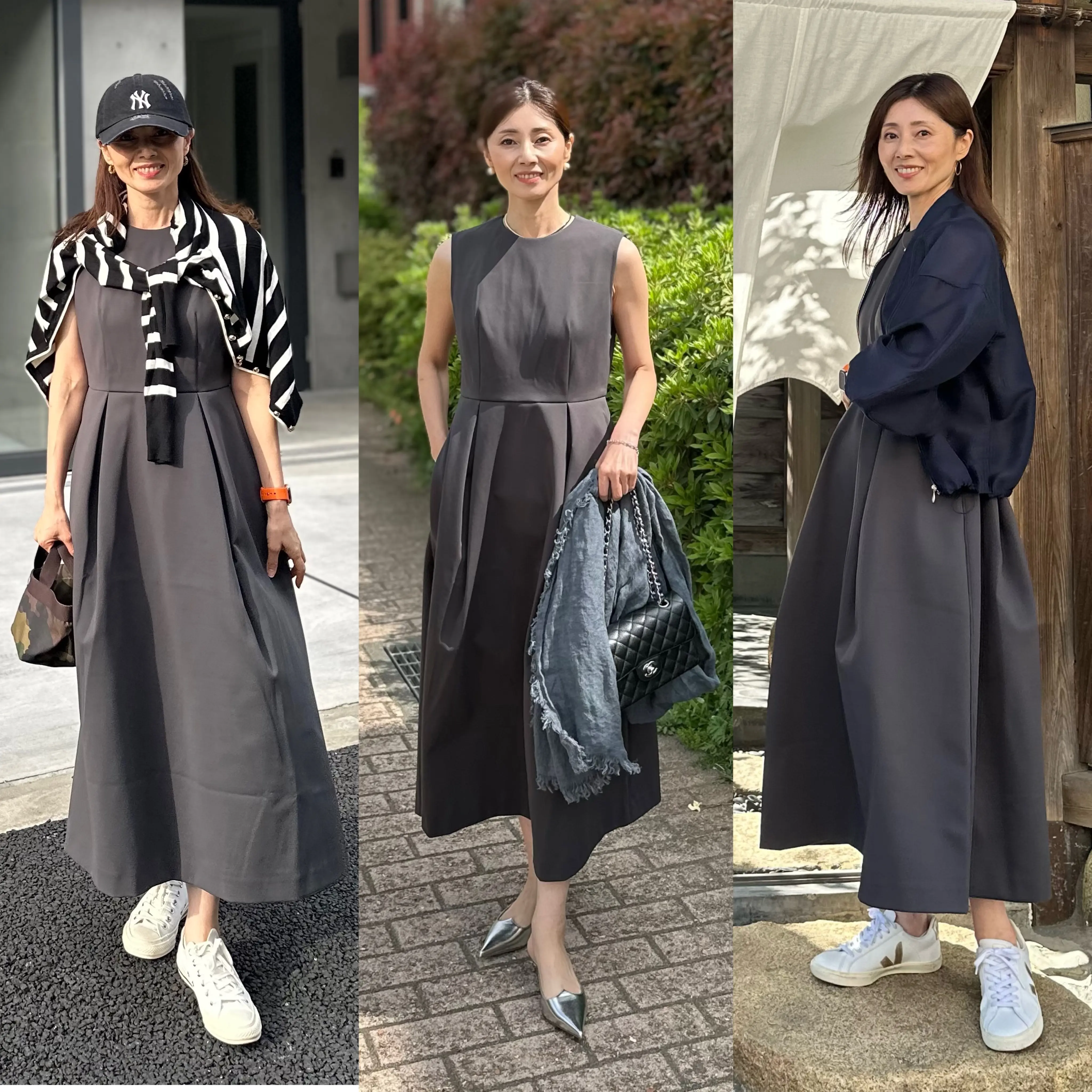 E by eclat 』の腰高タックワンピースを着回ししてみました | 華