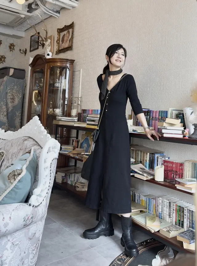 ロンハーマンのブラックワンピースと癒しの Tea time_1_2