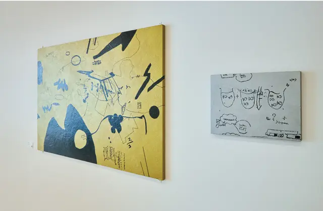 社内にはほかにも随所にアート作品が