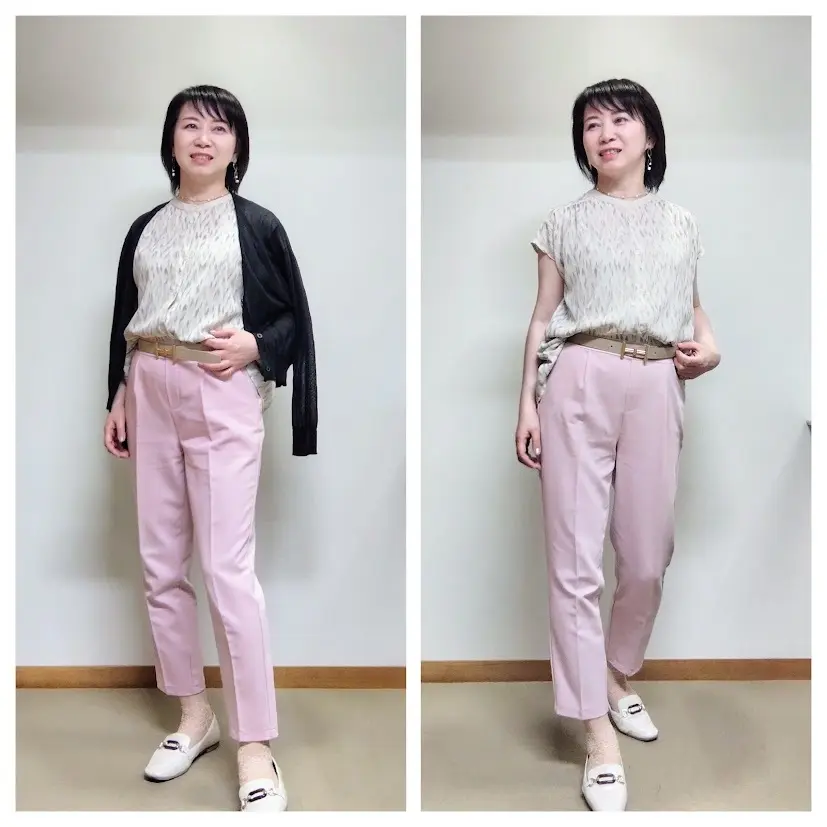 8月前半。アラフィフ秘書お仕事毎日服_1_1