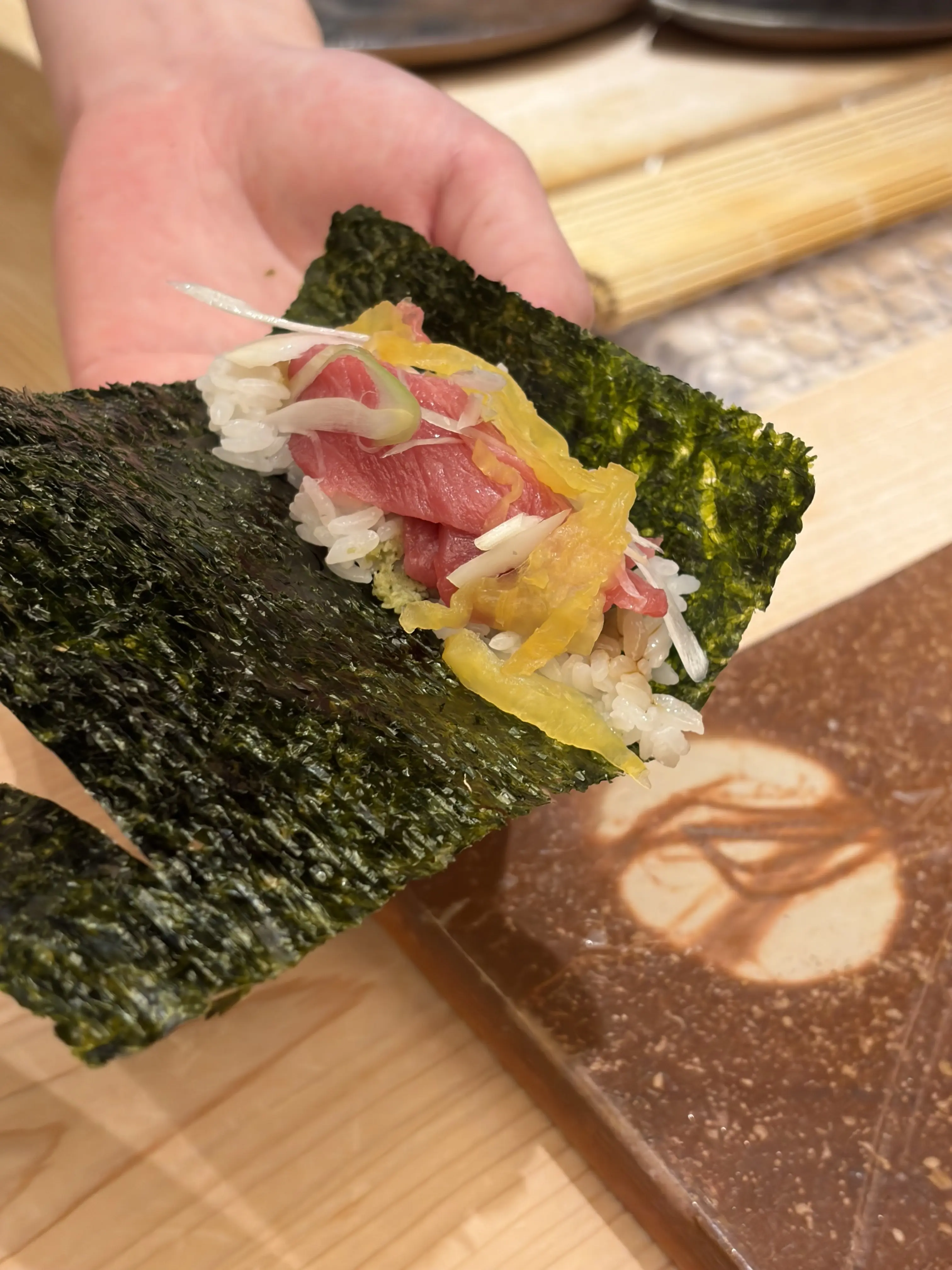 芽ネギとトロたく