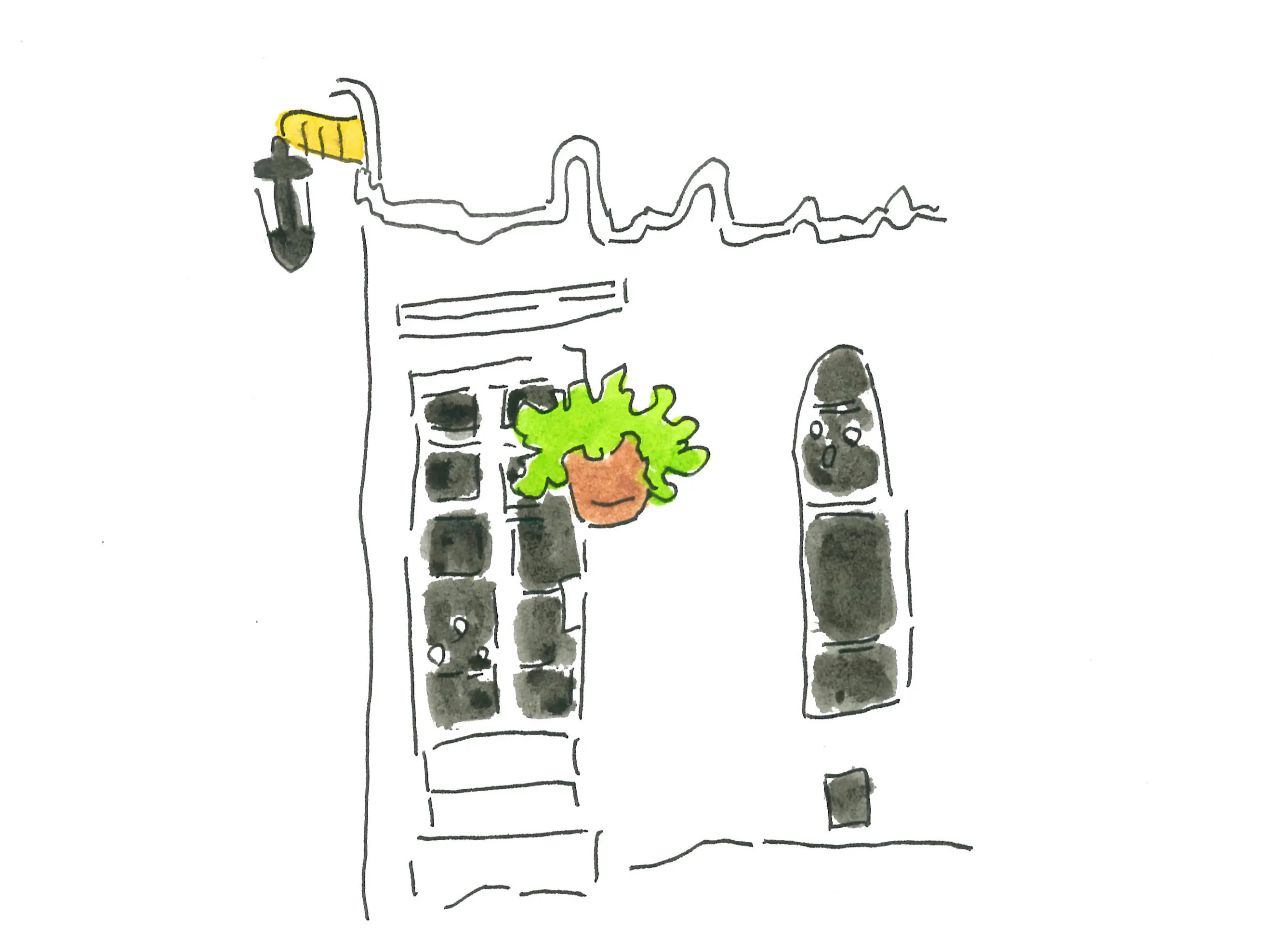 お金　マネー　50代　投資　イメージイラスト