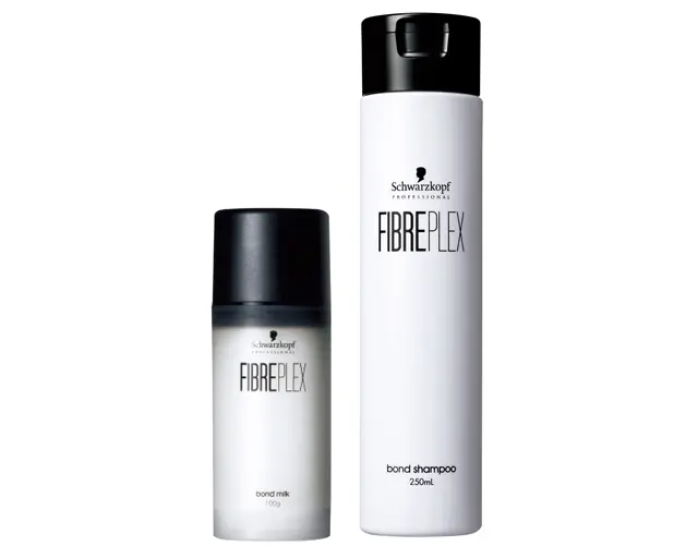 ファイバープレックス ボンド シャンプー 250㎖ ¥3,300 同 ボンド ミルク 100g(ともにサロン専売品)¥3,300/ヘンケル コンシューマーブランド
