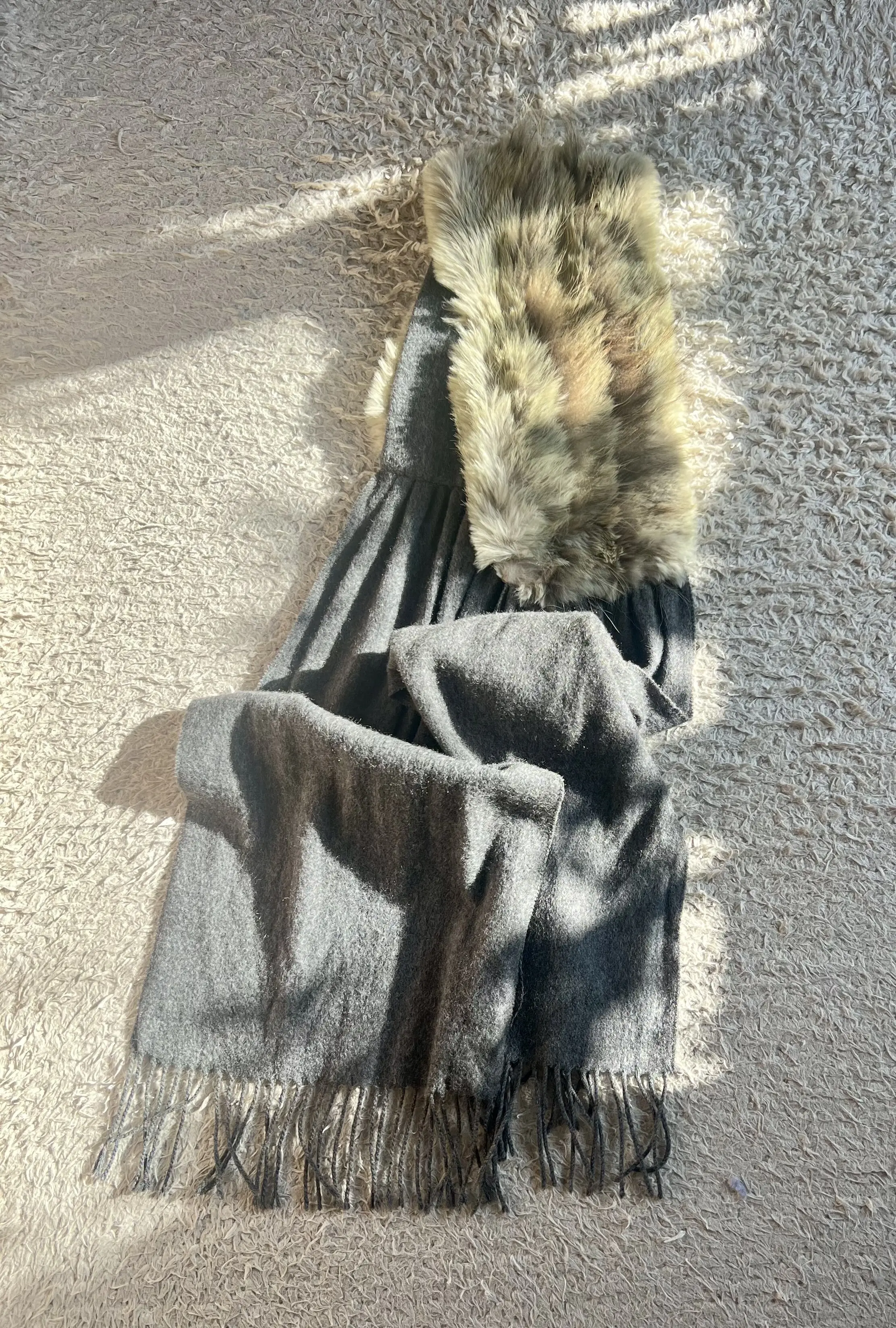 エクラ華組　ストールコーデ　水口宜子　リブドロワ