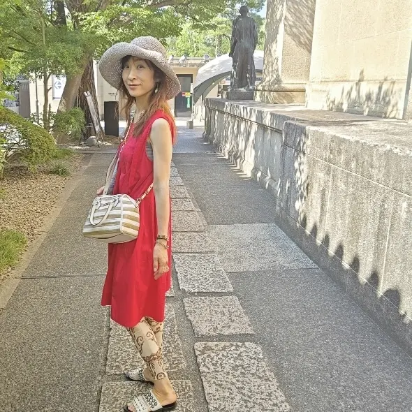 赤いワンピースで夏の倉敷に行ってきました！_1_1