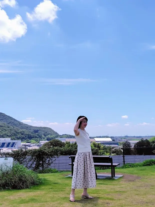 cocaのニットトップスで夏のドライブ_1_9-2