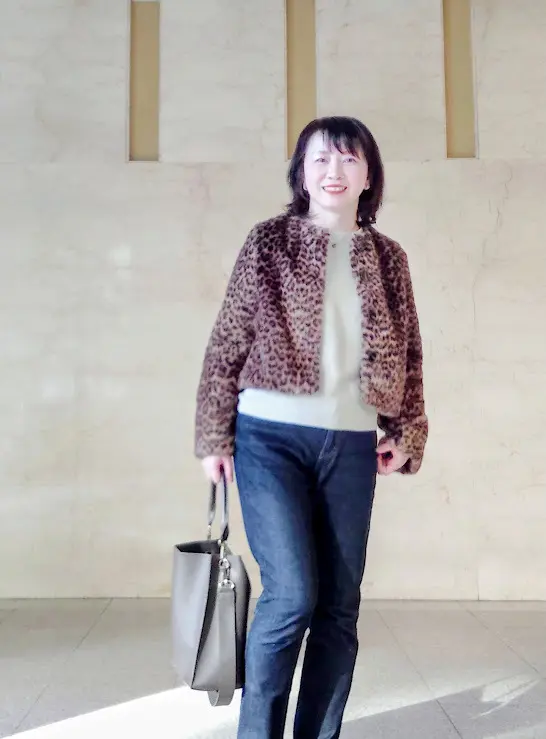 【H&amp;M】大人可愛いレオパードアウターで紅葉散策_1_6