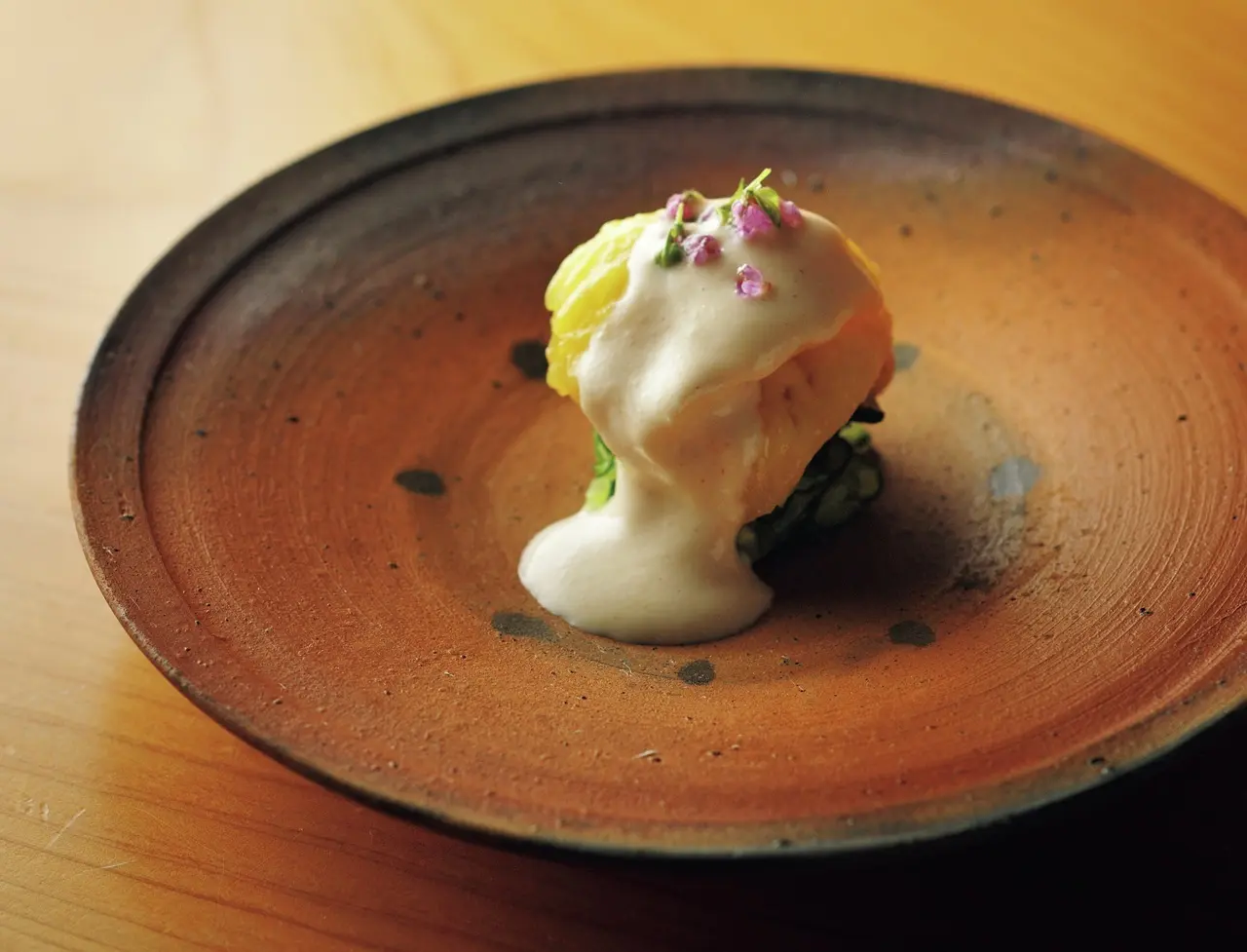 イチジクのごま酢あえ。