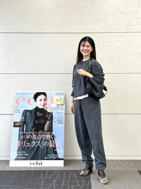 斉藤くみさんコラボのカシミヤ混ニット