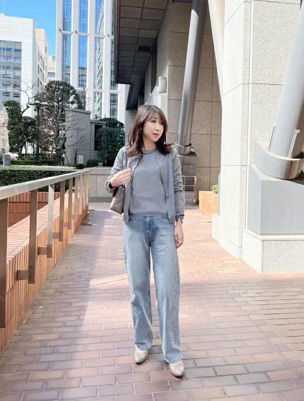 季節の変わり目に♪【気温別】アンサンブルニットの快適コーデ4選_1_14-1