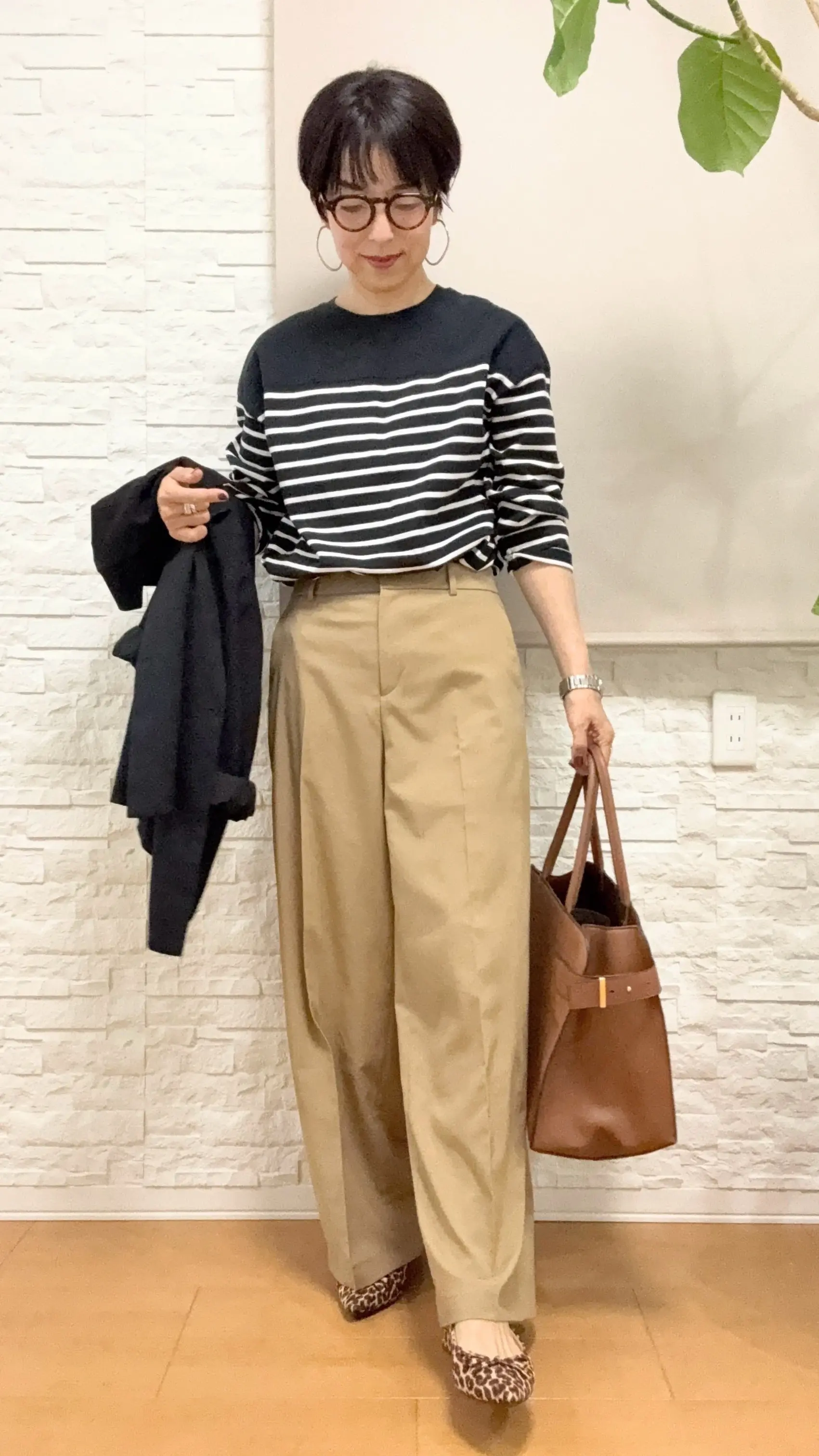 GUボーダー×ユニクロ感動パンツ＊毎日お弁当_1_1