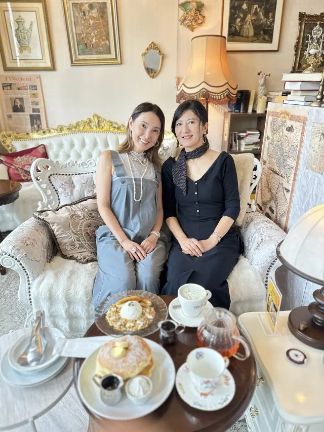 ロンハーマンのブラックワンピースと癒しの Tea time_1_6