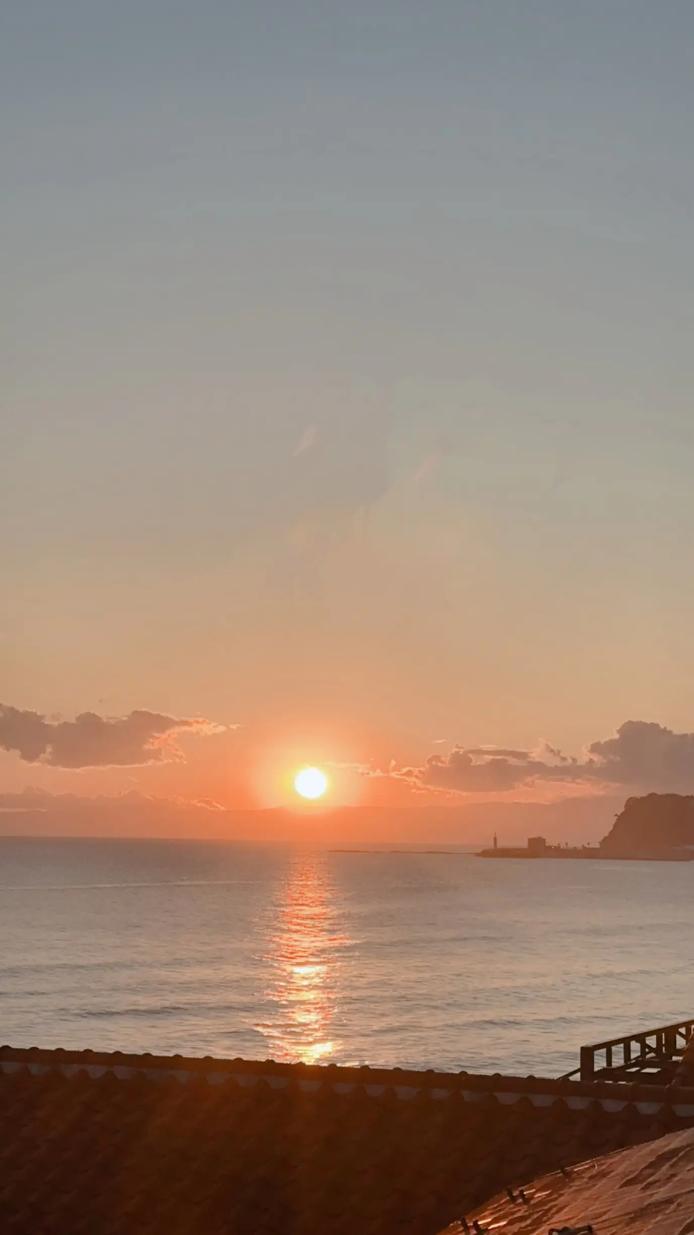 七里ヶ浜の夕日