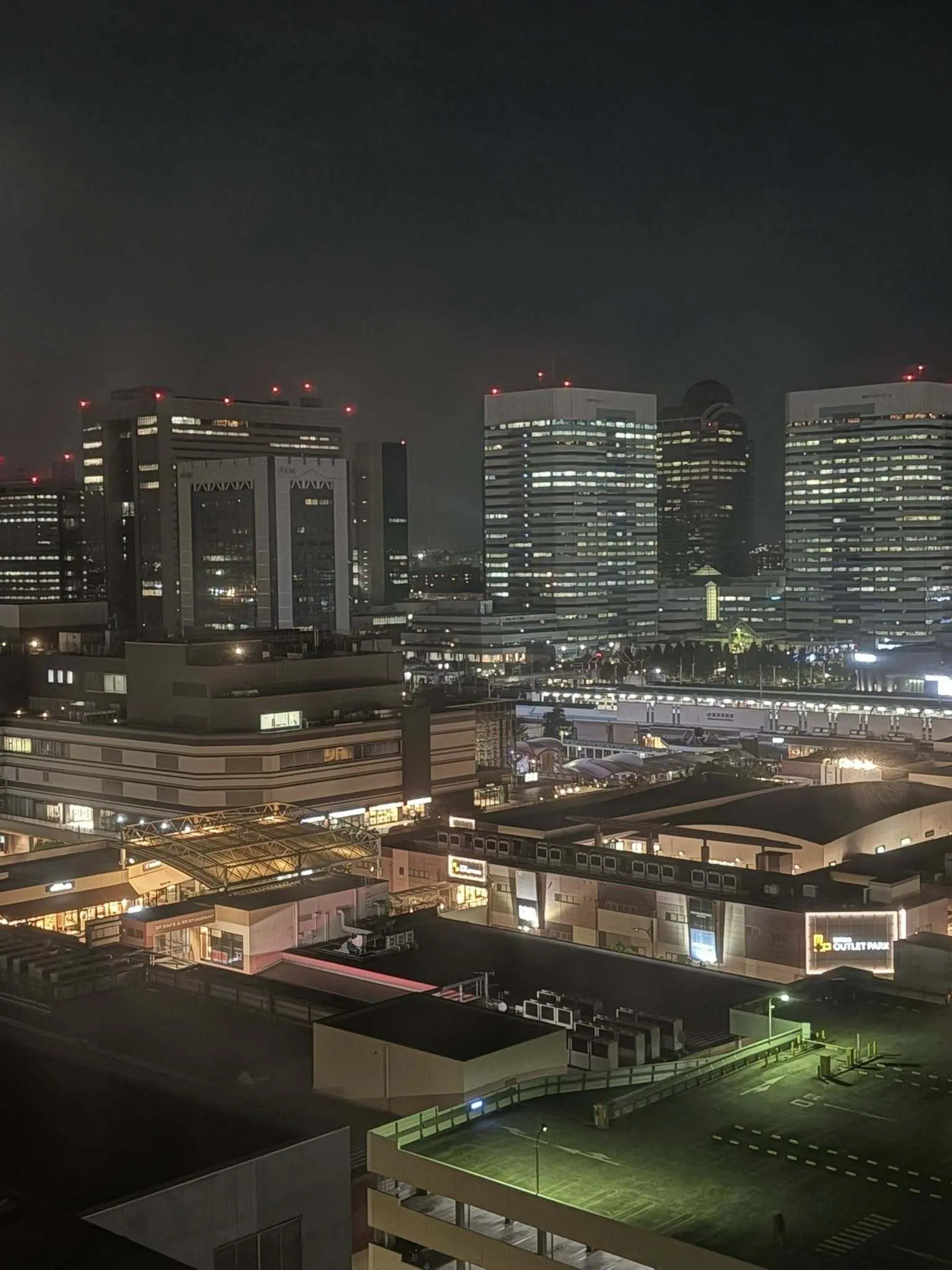 お部屋からの夜景